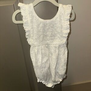 Baybala White Baby Girl One Piece Sunsuit